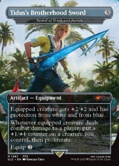 Sword of Truth and Justice - Tidus's Brotherhood Sword Secret Lair Drop - Final Fantasy